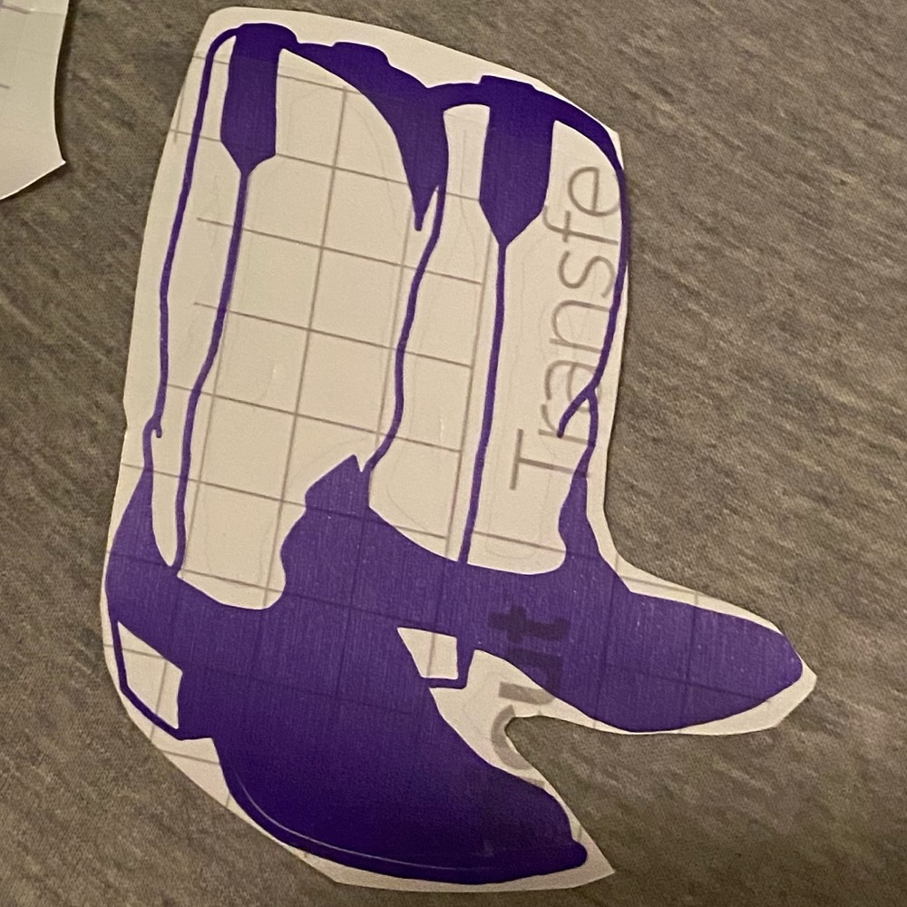 Cowboy boots decal